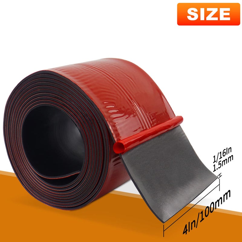 Eunice Adhesive Rubber Strips Neoprene Rubber Sheet, Solid Sheets Rolls for Pads, Crafts, DIY Gaskets, Seals (4" Wide, 1/16" Thick, 20' Long) - Image 2